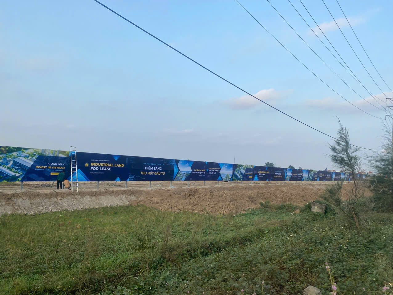 Pano quảng bá khu công nghiệp tại Hà Nam dọc tuyến tiếp cận